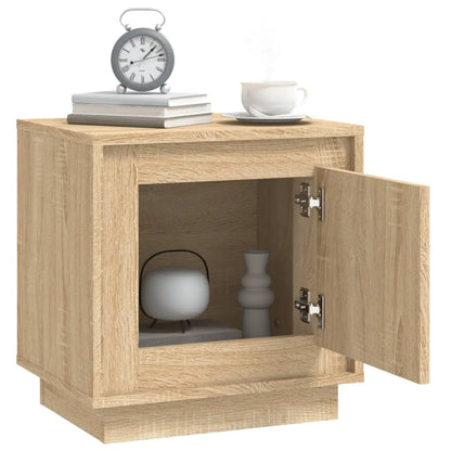 Pine Wood Nightstand With Drawer And Open Shelf