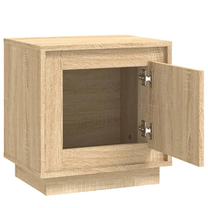 Pine Wood Nightstand With Drawer And Open Shelf